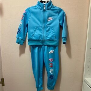 Nike Kids' Vibrant Blue Tracksuit